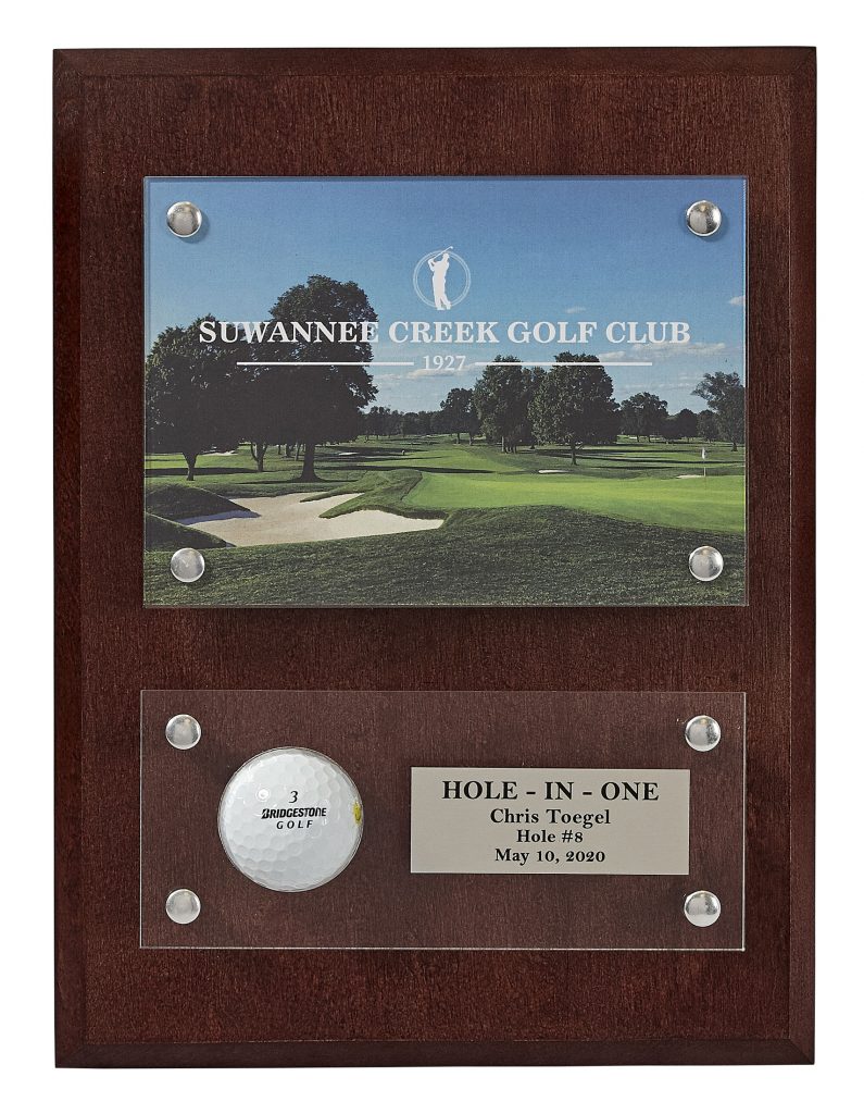 Plaque w/ Acrylic Overlay Holeinone